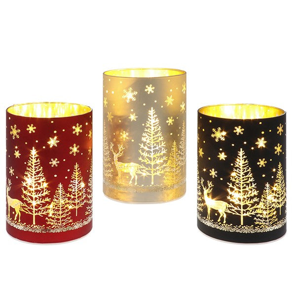 Shudehill LED Lamp 16cm - Xmas Forest x 1pc Assortment