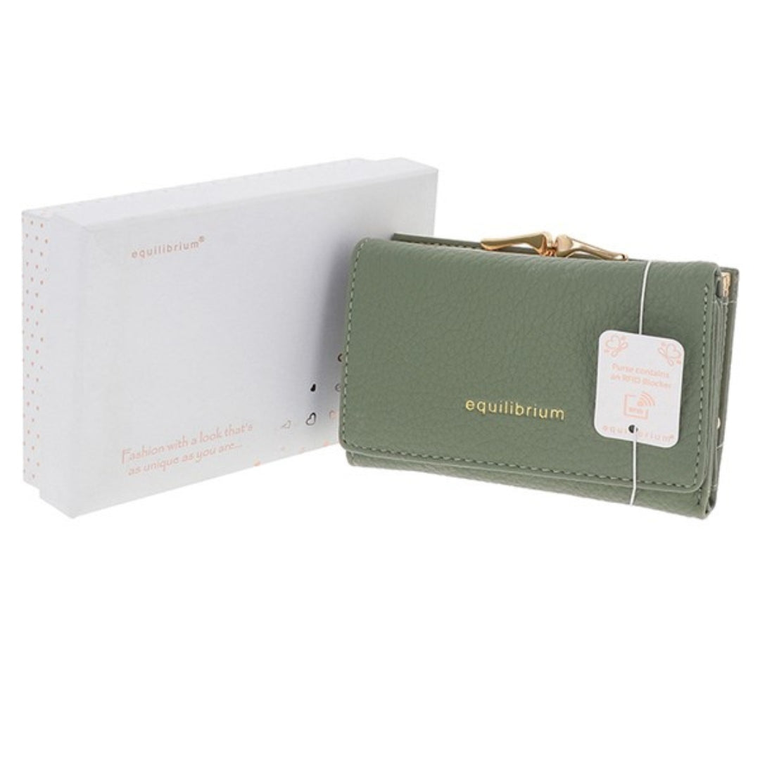 Equilibrium Ladies Magnetic Clasp Purse - Small - Sage
