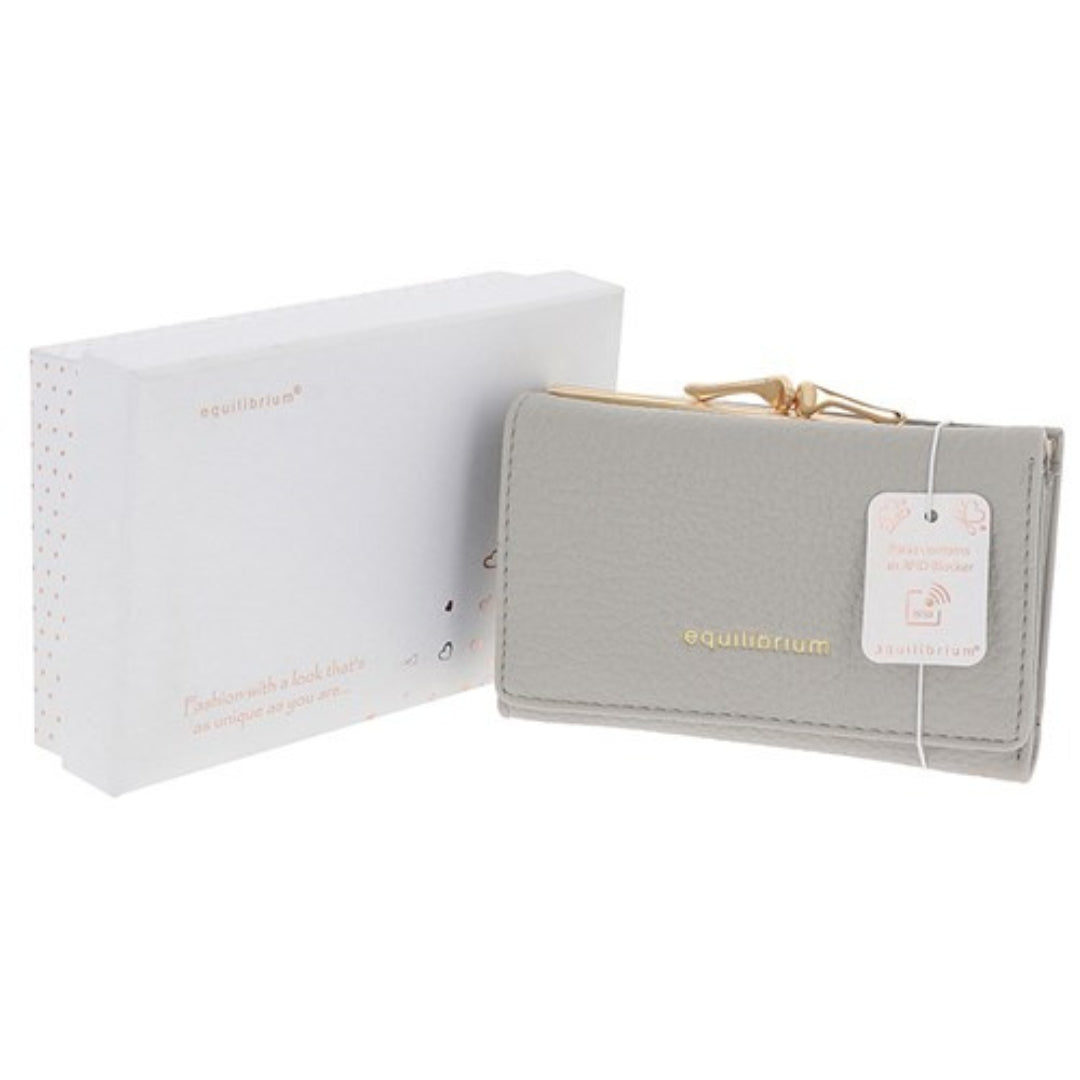 Equilibrium Ladies Magnetic Clasp Purse - Small - Grey