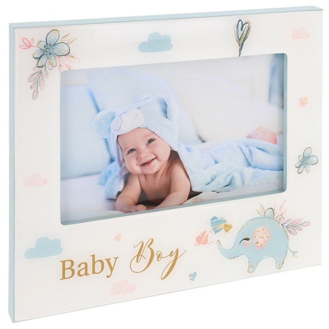 Shudehill Photo Frame 10 x 15cm - Baby Boy Blue Elephant