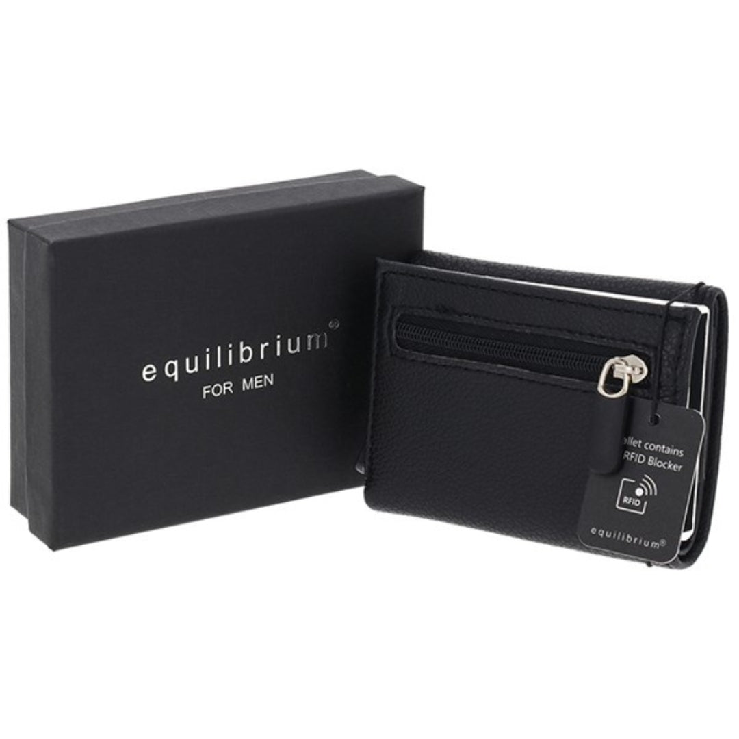Equilibrium For Men - Modern Pop Up Credit Card/Coin Holder - Black