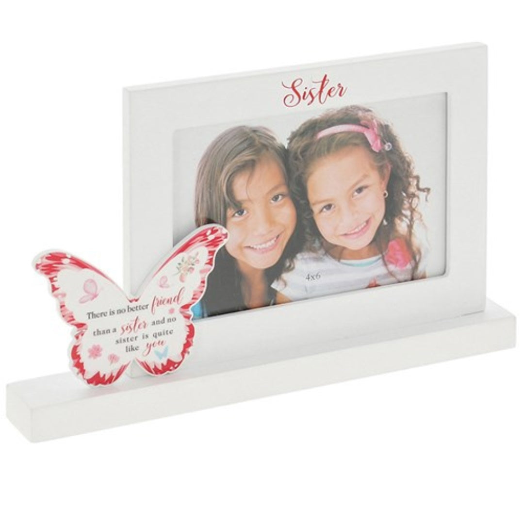 Shudehill Photo Frame - Butterfly Kisses - 10 x 15cm - Sister
