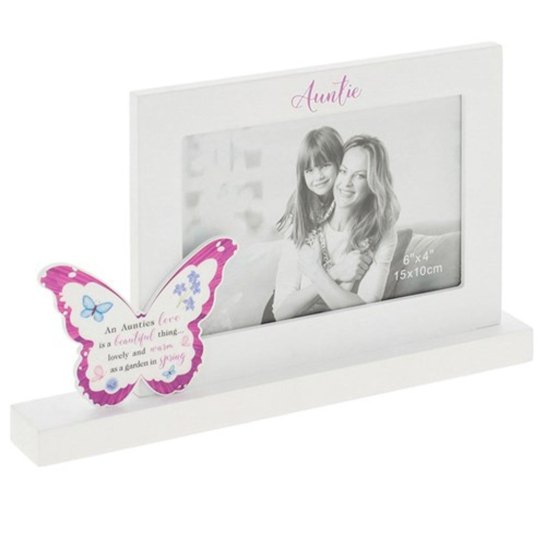 Shudehill Photo Frame - Butterfly Kisses - 10 x 15cm - Auntie