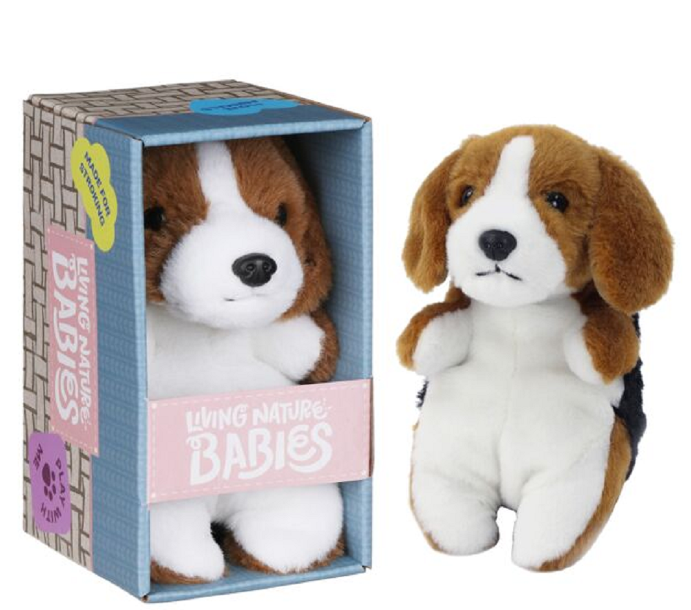 Living Nature Baby Beagle Soft Toy 17cm