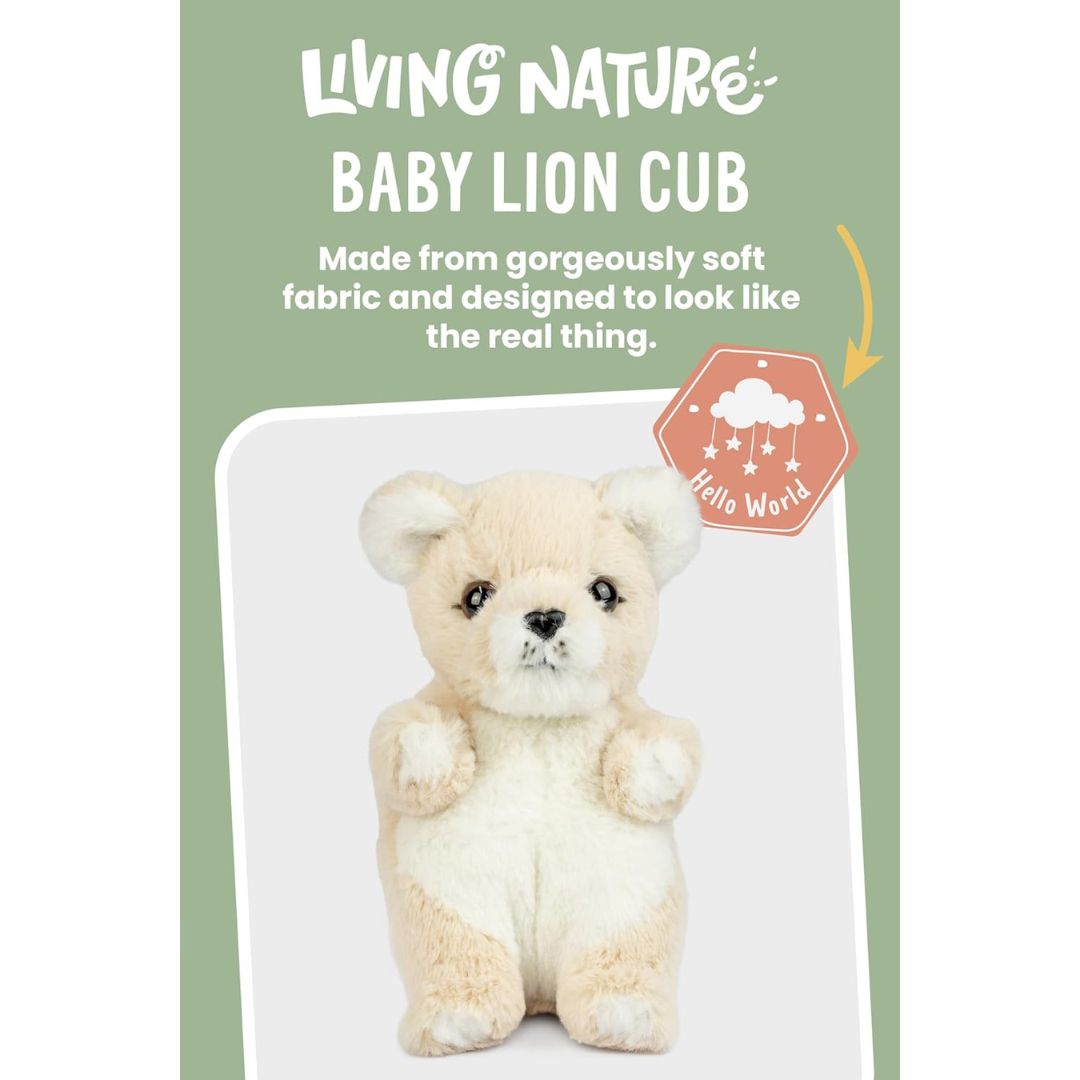 Keycraft Living Nature Baby Lion Cub 16cm