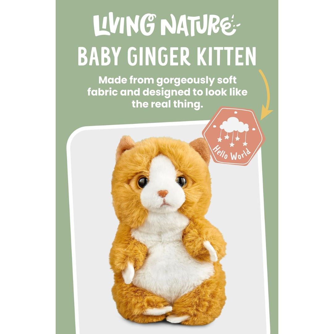 Keycraft Living Nature Baby Kitten 16cm