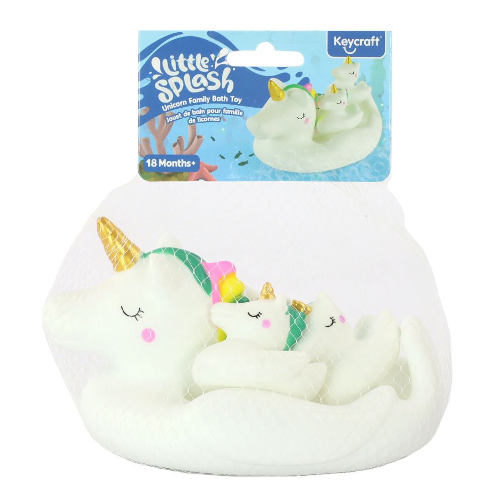 Keycraft Unicorn Family Bath Toy Set