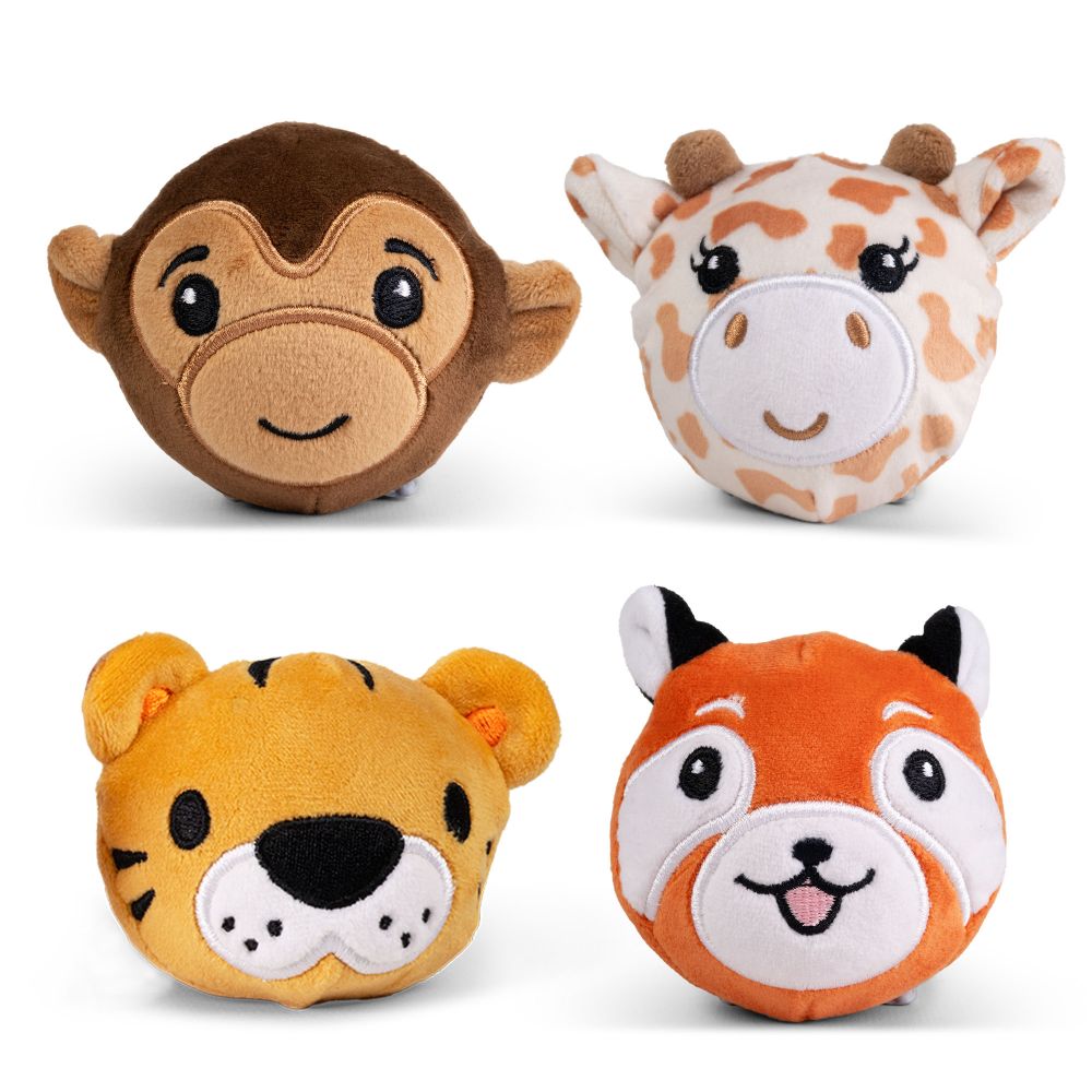 Keycraft Bouncy Plushies - Safari Animals x 1pc Assortment