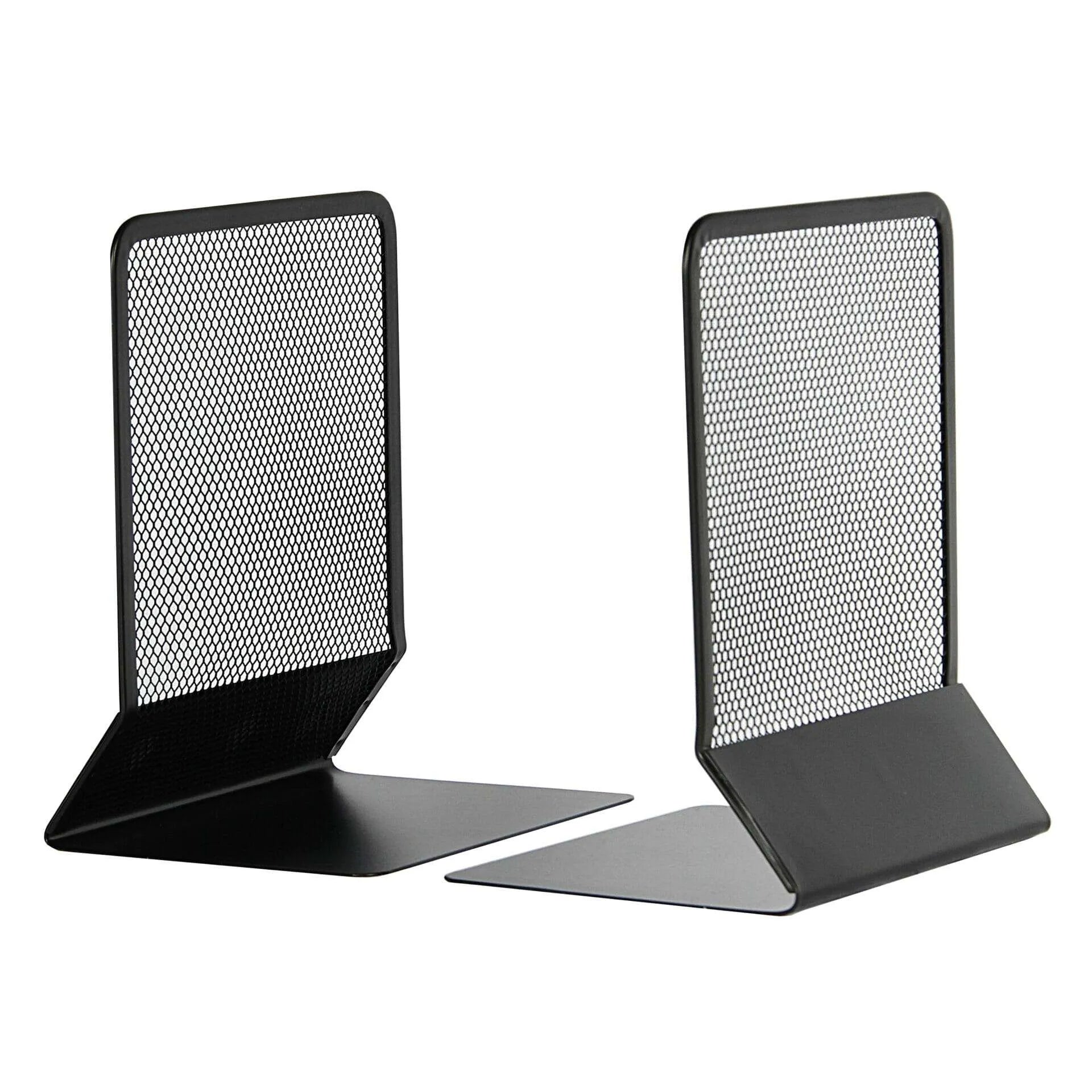 Wiremesh Bookends A Set Of 2pcs - Black