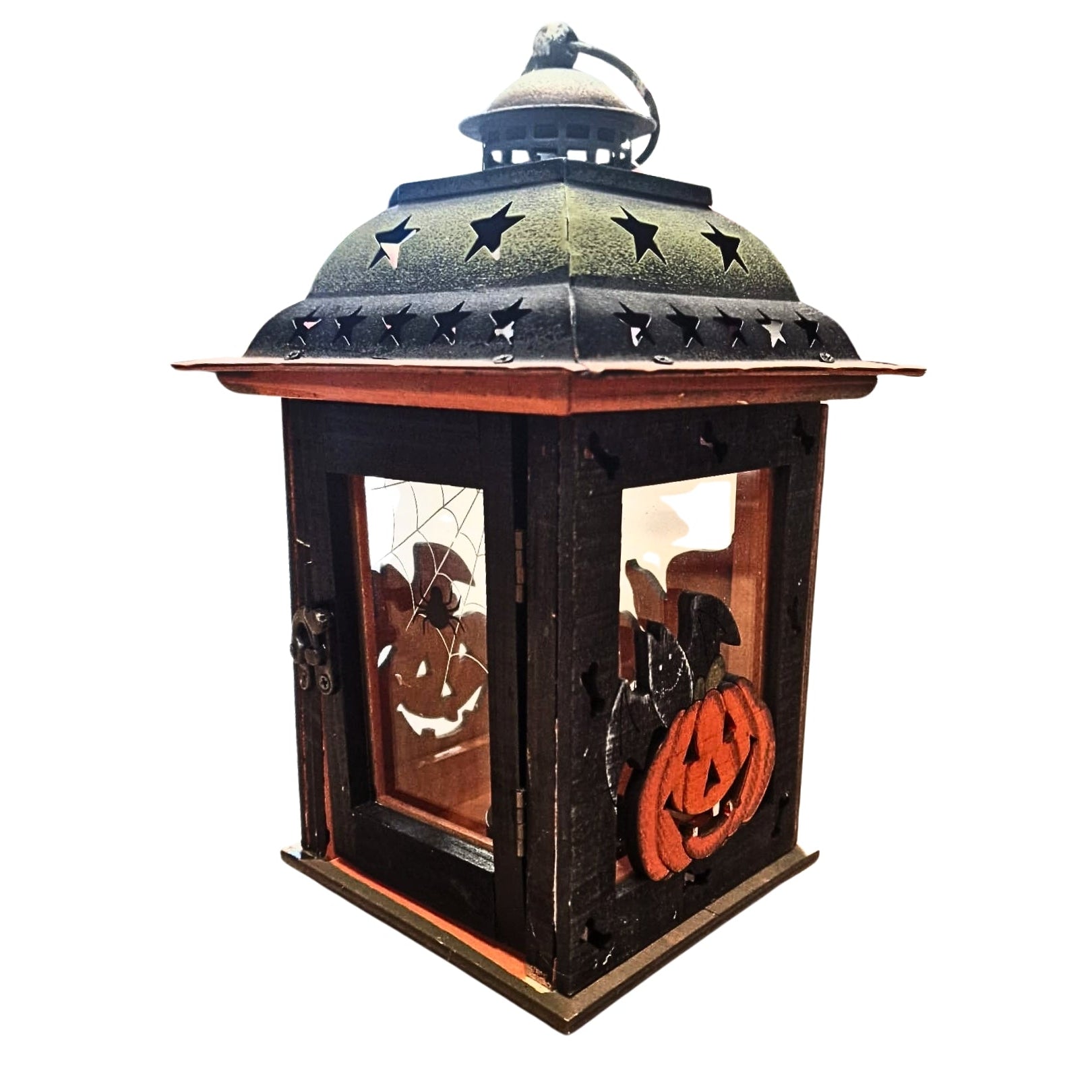 Halloween Hanging Metal Lantern 27cm