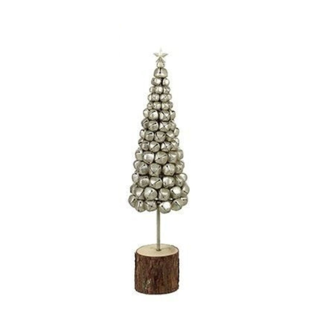 H.S. Small Silver Metal Bell Tree