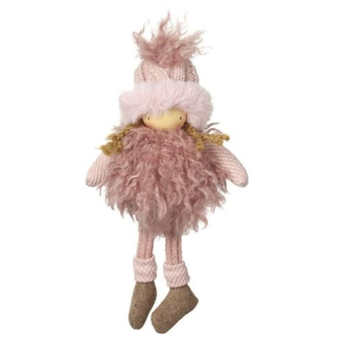 Christmas Winter Pink Girl Small