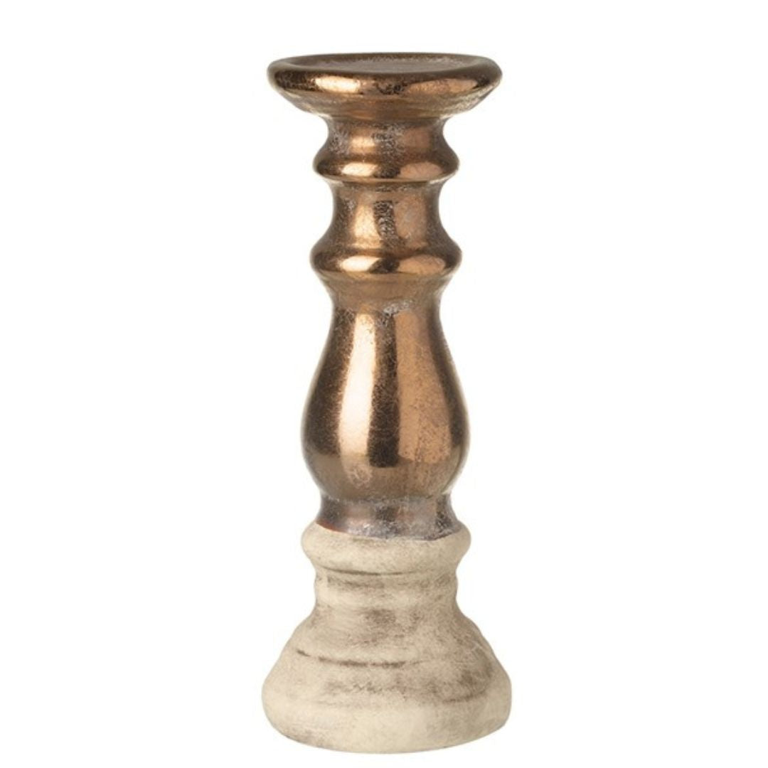 H.S. Gold Shimmer Candle Holder 31cm