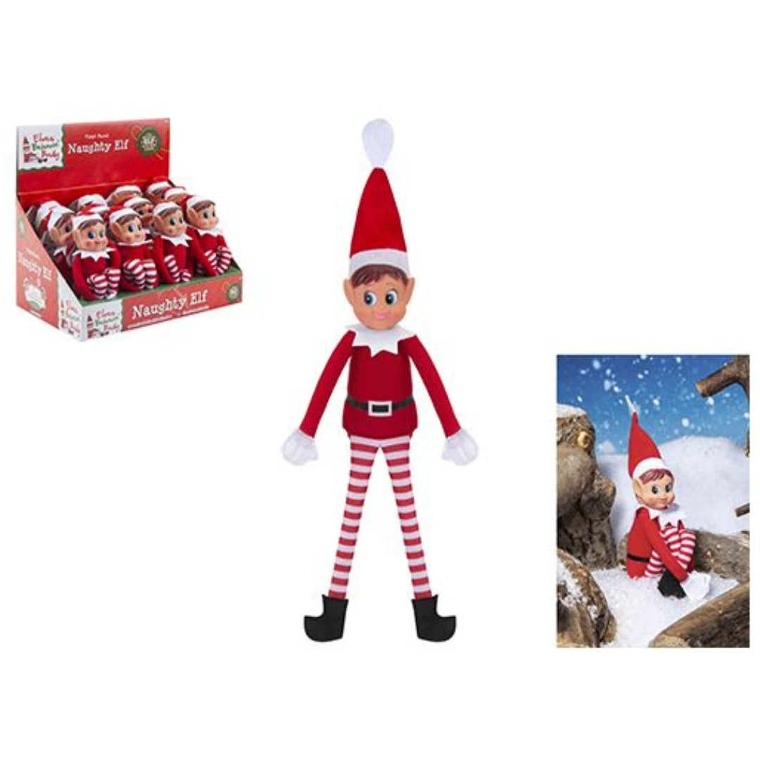 Red Long Leg Girl Elf 12"
