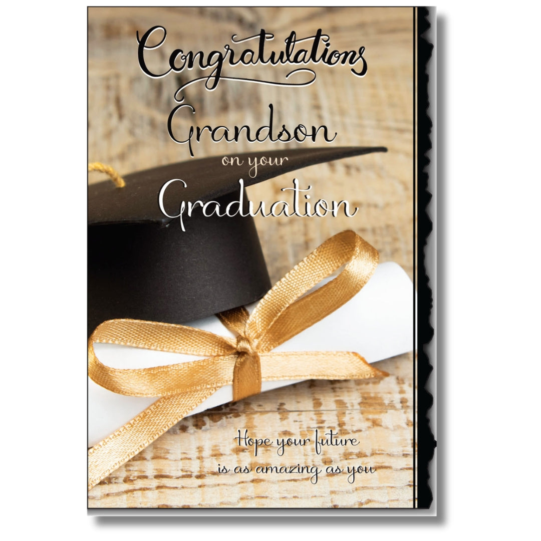 LovingWords Congratulations Grandson On Your Graduation - Greeting Card
