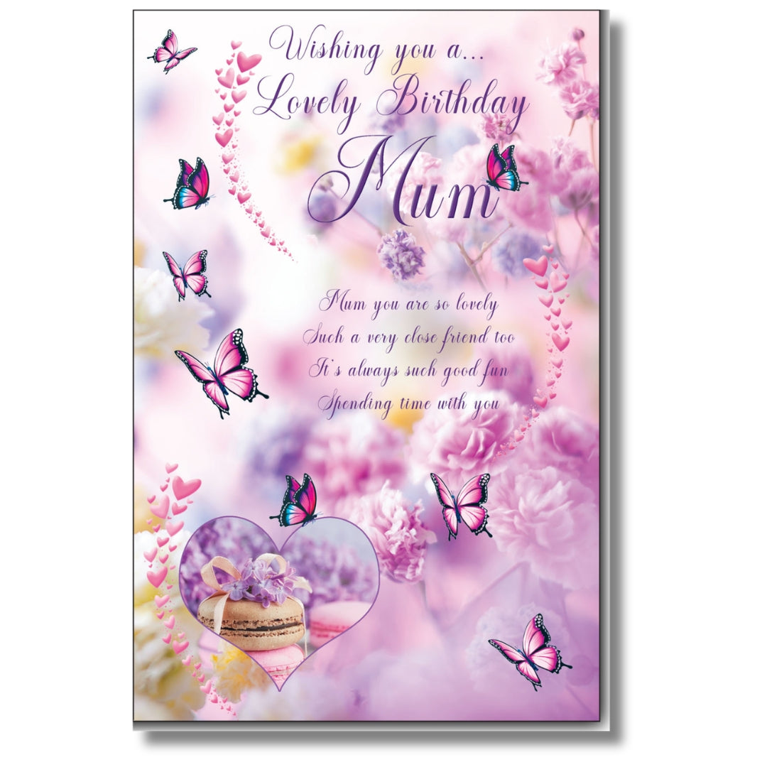LovingWords Wishing You A... Lovely Birthday Mum - Greeting Card