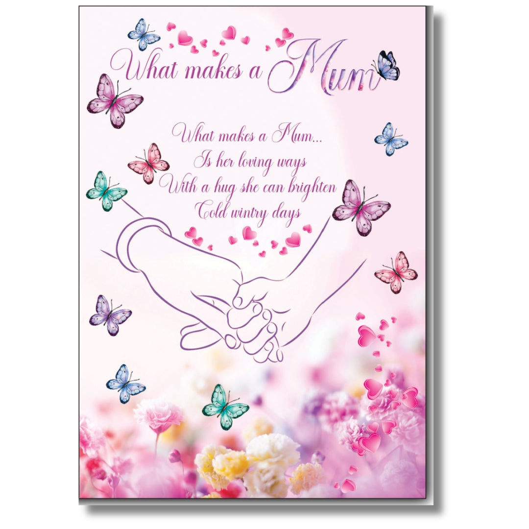 LovingWords What Makes A Mum - Greeting Card