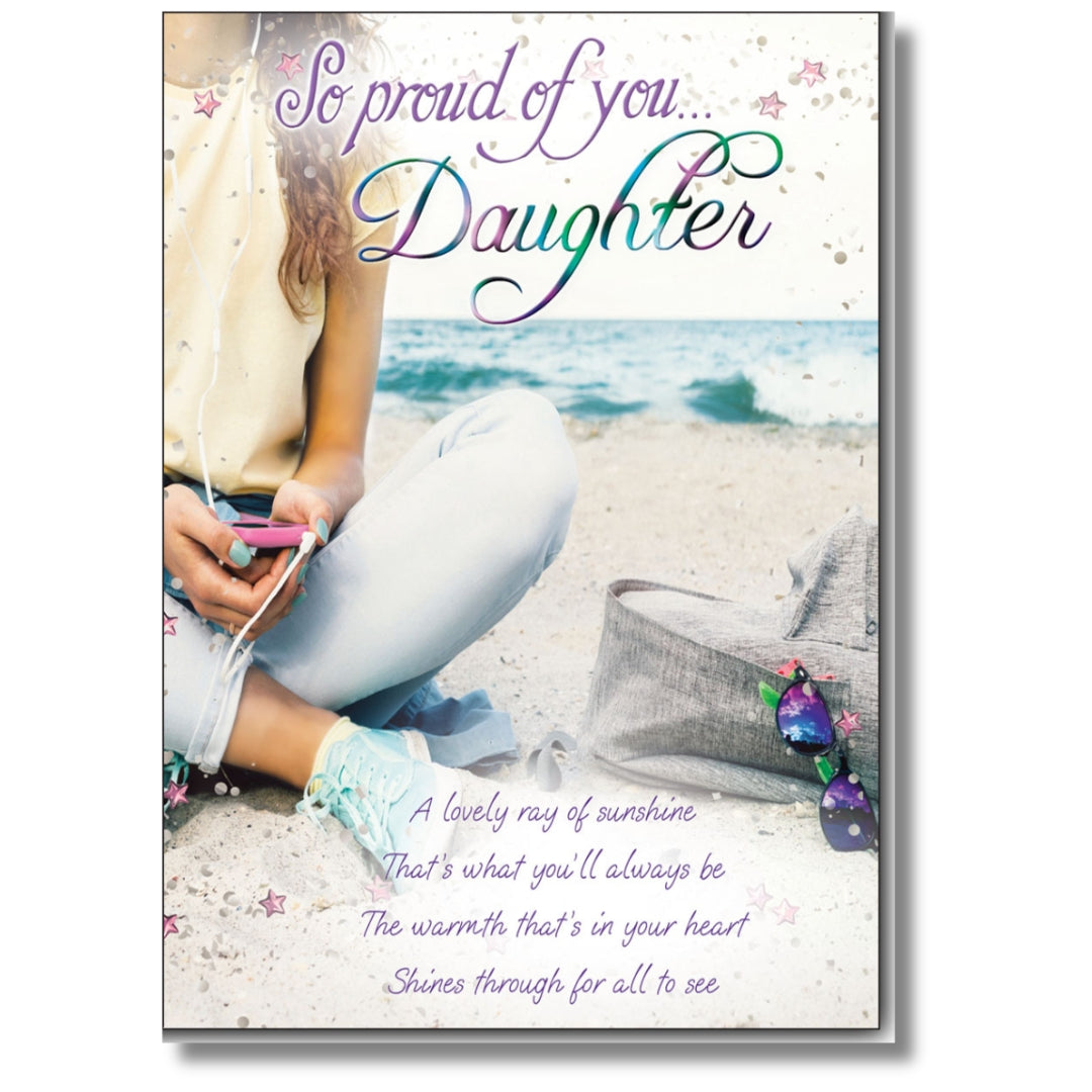 LovingWords So Proud Of You... Daughter - Greeting Card
