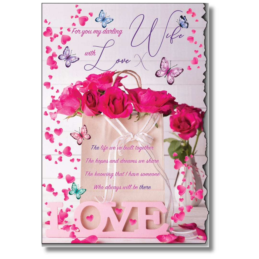 LovingWords For You My Darling Wife With Love - Greeting Card