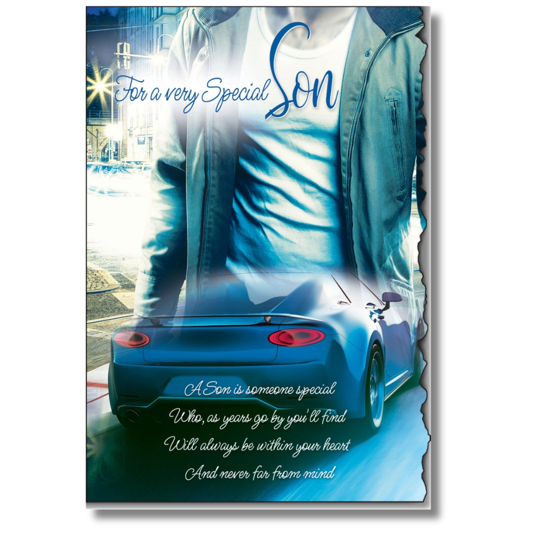LovingWords For A Very Special Son - Greeting Card