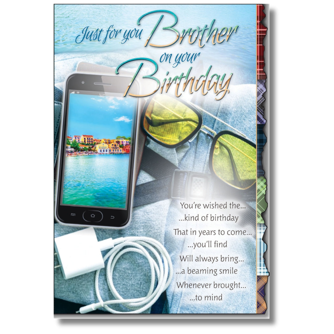 LovingWords Just For You Brother On Your Birthday - Greeting Card