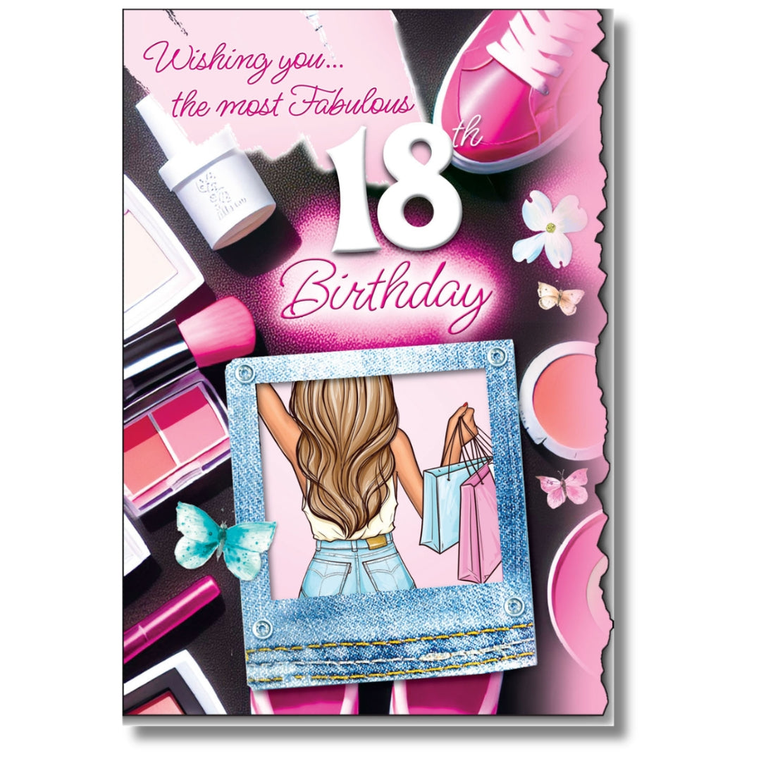 LovingWords Wishing You... The Most Fabulous 18th Birthday - Greeting Card
