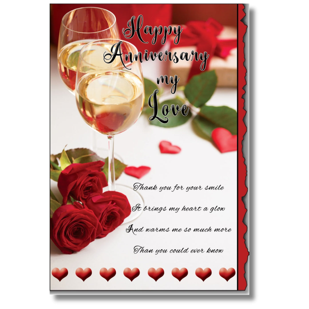 LovingWords Happy Anniversary My Love - Greeting Card