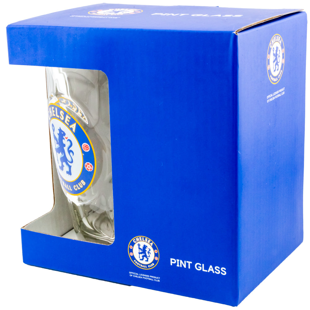 Chelsea FC Dimple Tankard Pint Glass