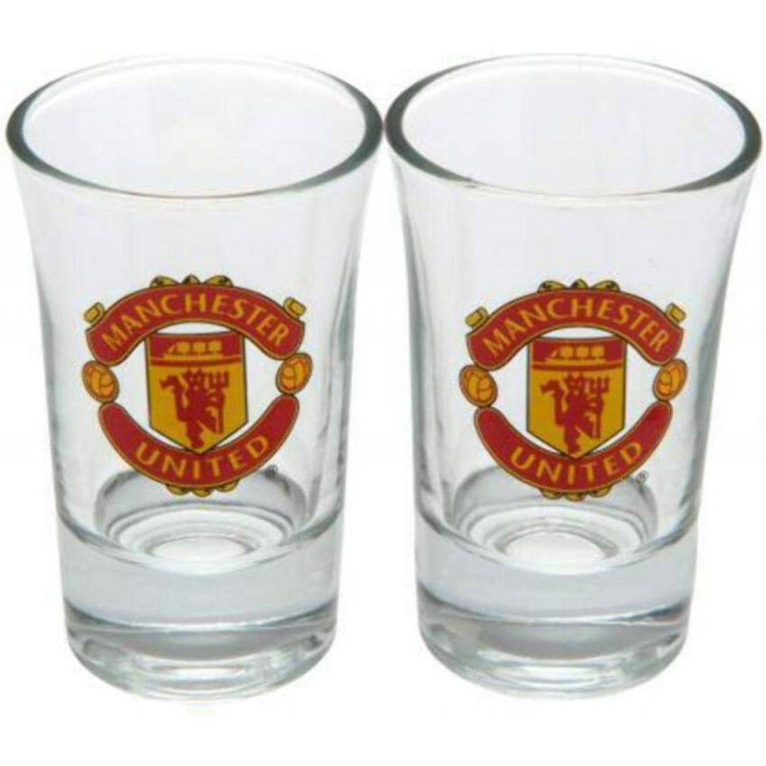 Manchester United FC Shot Glasses A Pack Of 2pcs