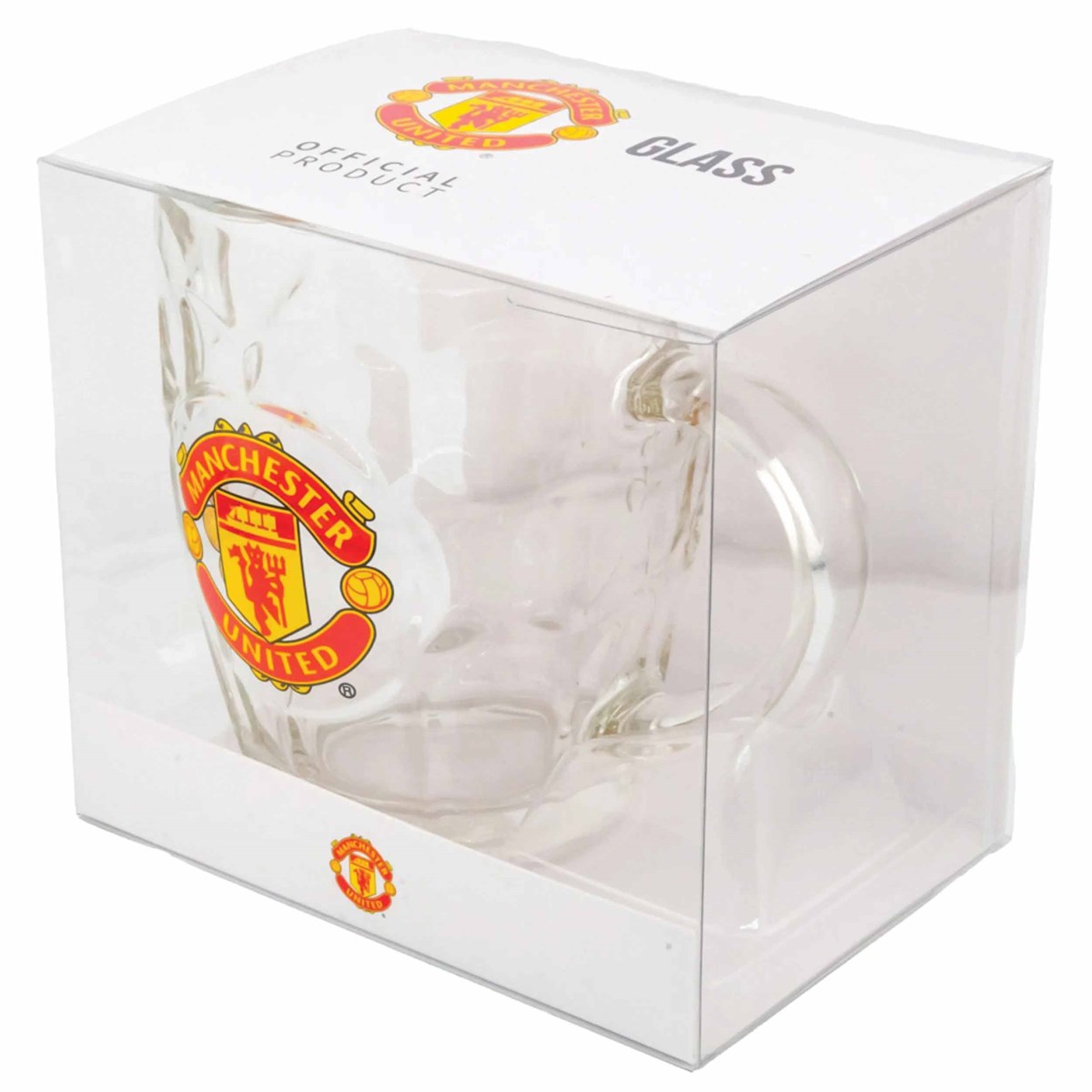 Manchester United FC Dimple Tankard Pint Glass
