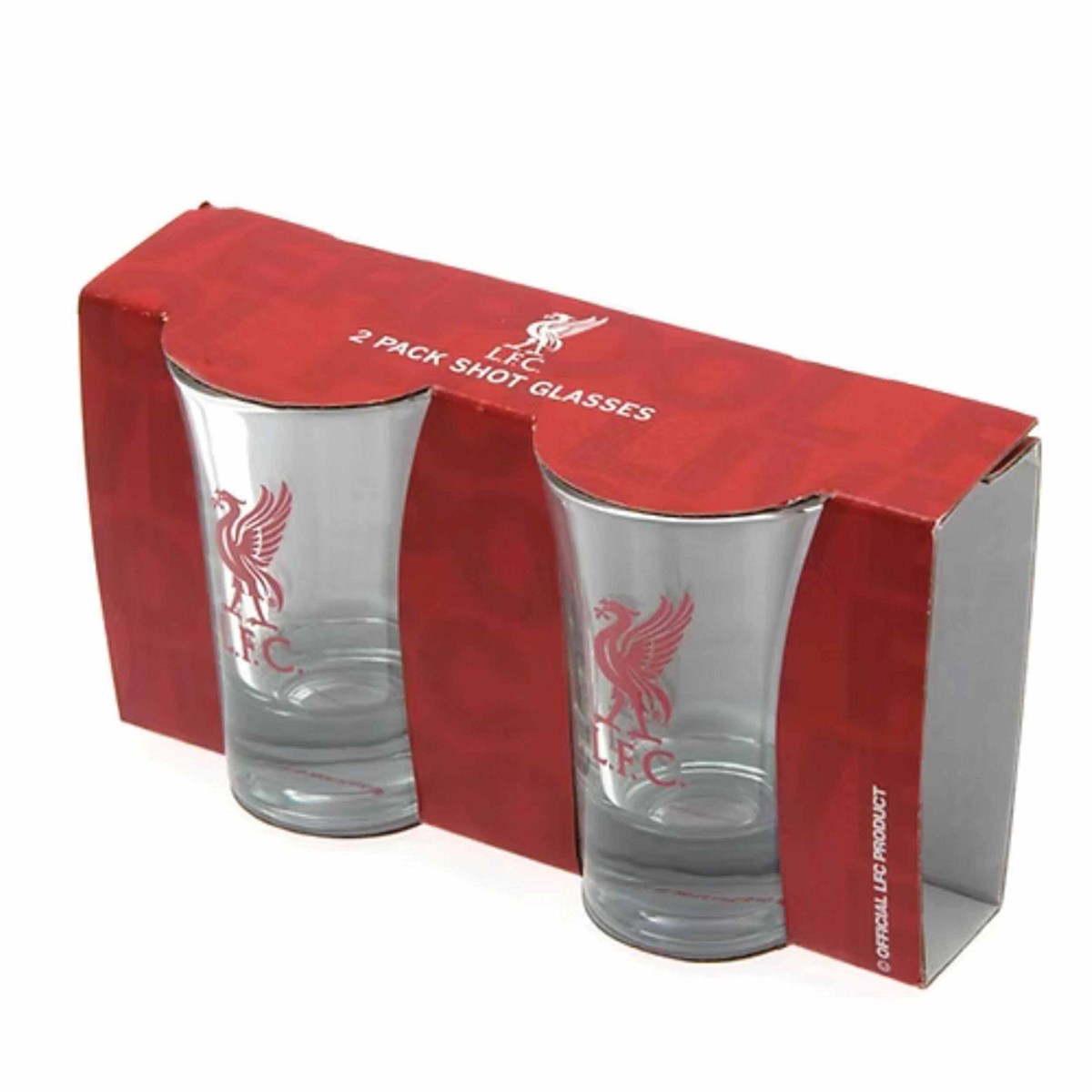 Liverpool FC Shot Glasses A Pack Of 2pcs