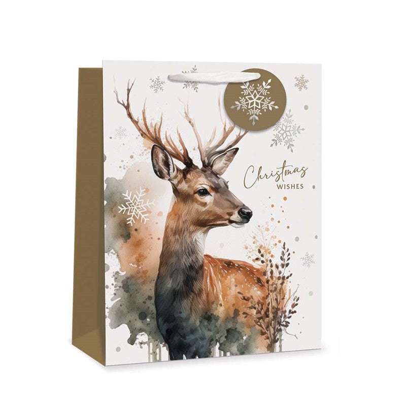Tallon Christmas Bag Medium 32 x 26cm - Xmas Deer