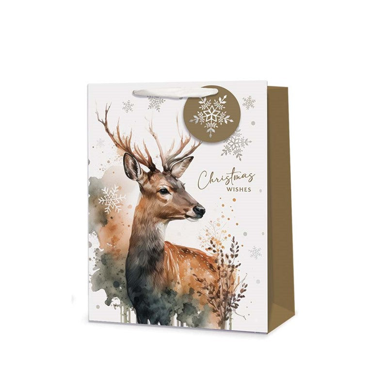 Tallon Christmas Bag Small 23 x 18cm - Xmas Deer