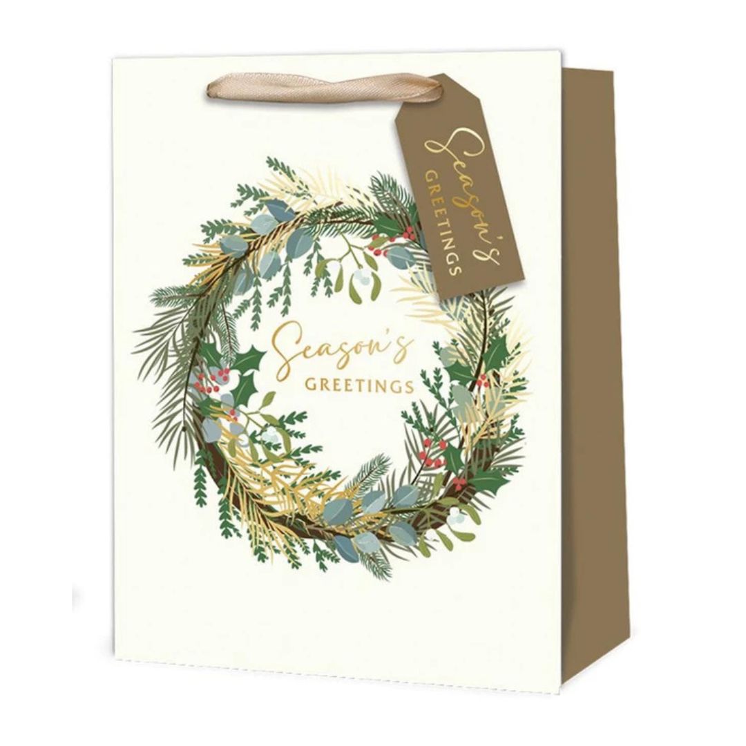 Tallon Christmas Gift Bag Big 44 x 32cm Wreath