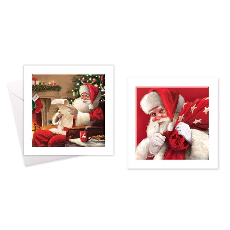 Tallon Santa A Box Of 10 Christmas Cards