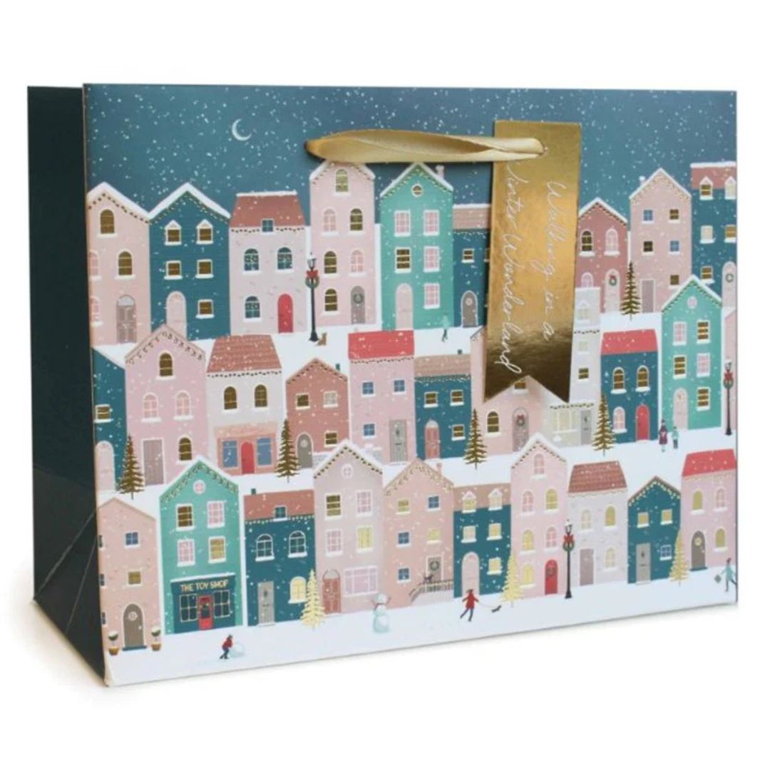 Tallon Christmas Gift Bag Big 32 x 44cm Christmas Houses