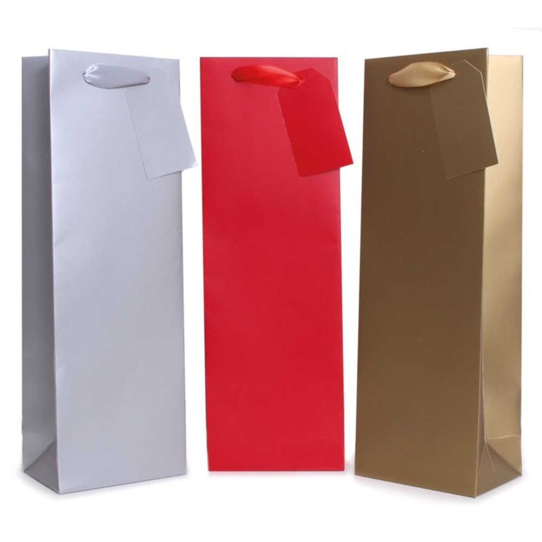 Tallon Christmas Gift Bottle Bag 36 x 12cm Plain