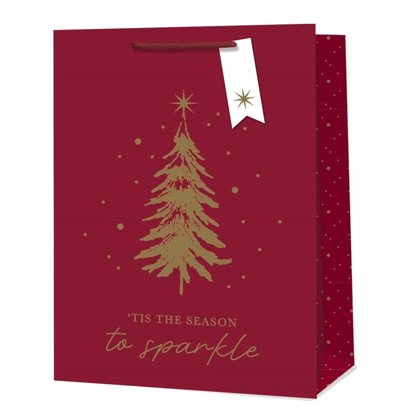 Tallon Christmas Bag Large 44 x 32cm - 'Tis The Season To Sparkle