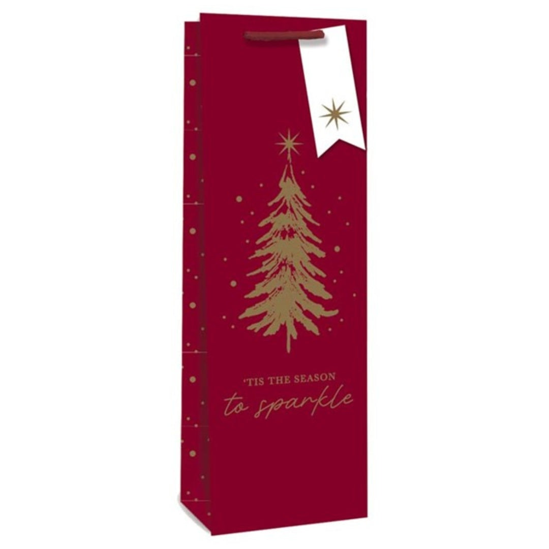 Tallon Christmas Bottle Bag 36 x 12cm - 'Tis The Season To Sparkle