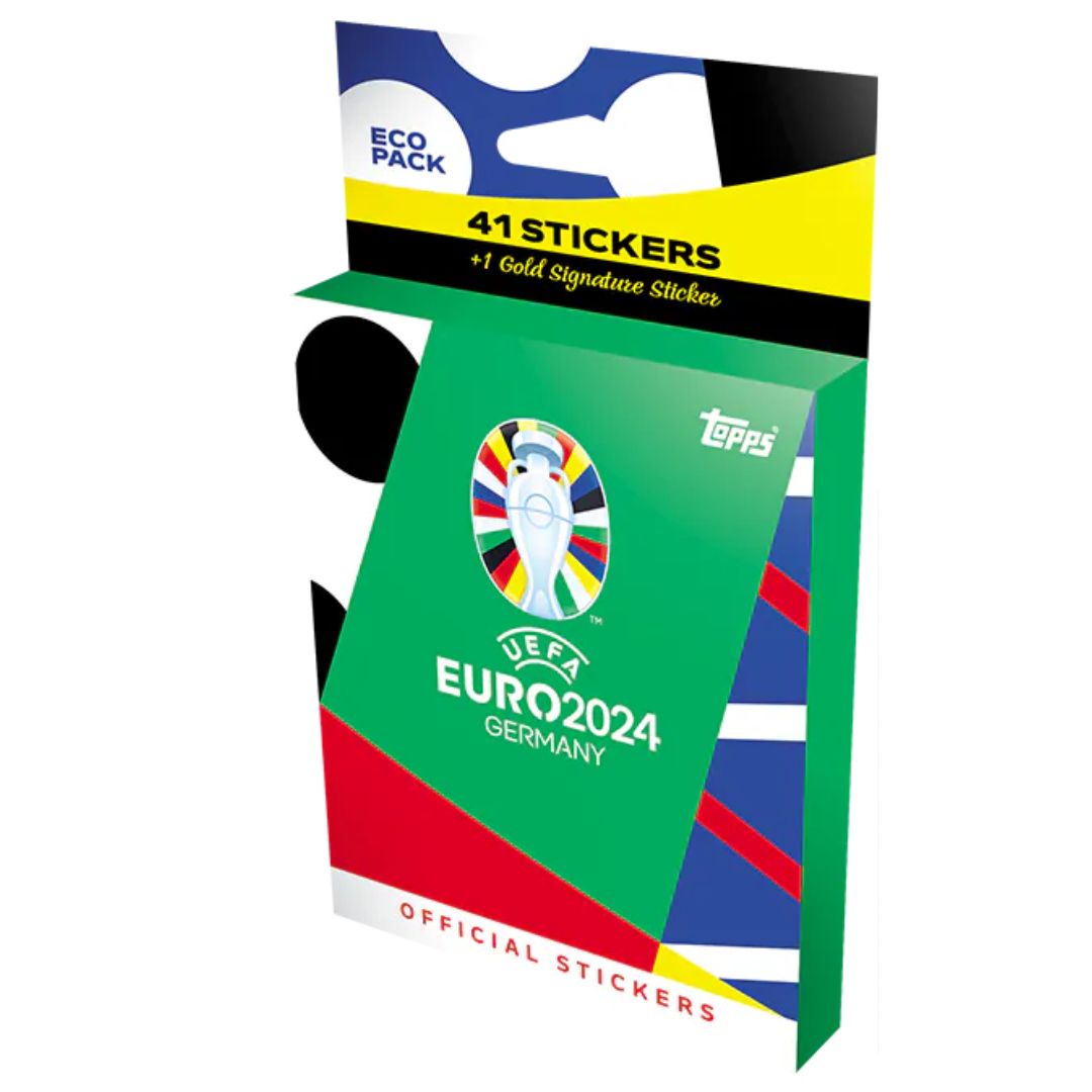 Topps Uefa Euro 2024 Germany A Pack Of 41 Stickers + 1 Gold Signature