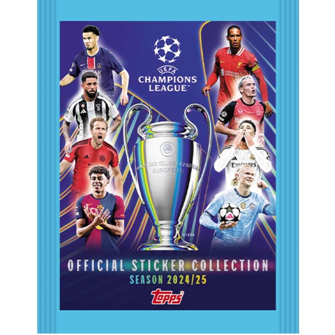 Topps 2024/25 UEFA Champions League A Pack Of 6 Stickers