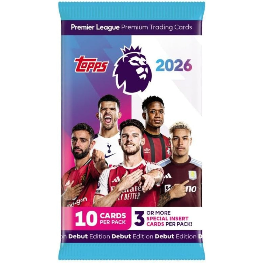 Topps Premier League 2026 A Pack Of 10 Cards