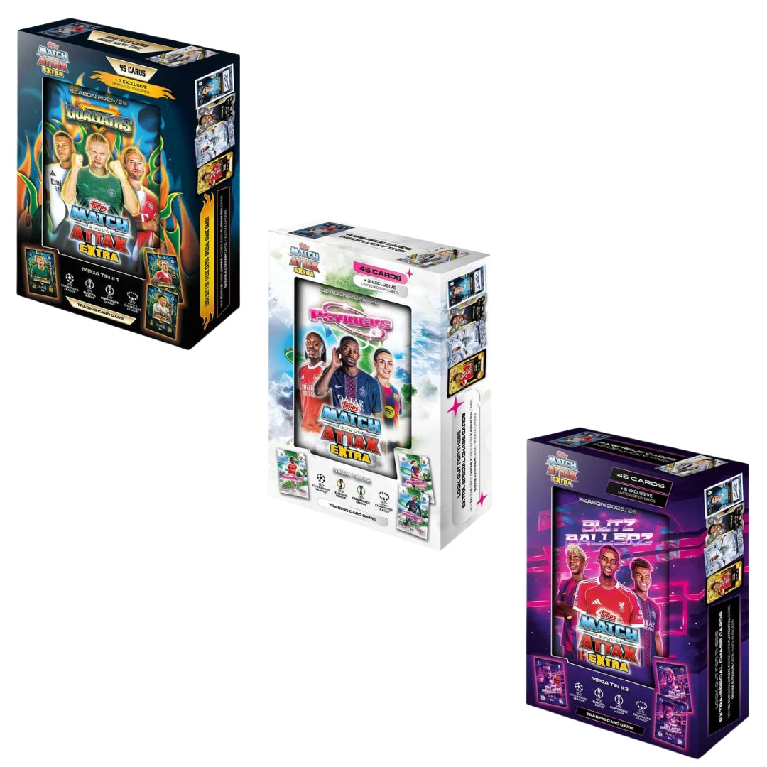 Topps Match Attax Extra - Season 2025/26 - Mega Tin Of 45 Cards x 1pc Assortment