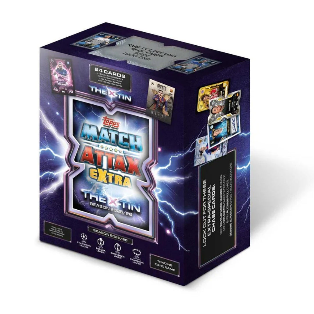 Topps Match Attax Extra - Season 2025/26 - The X-Tin Of 64 Cards