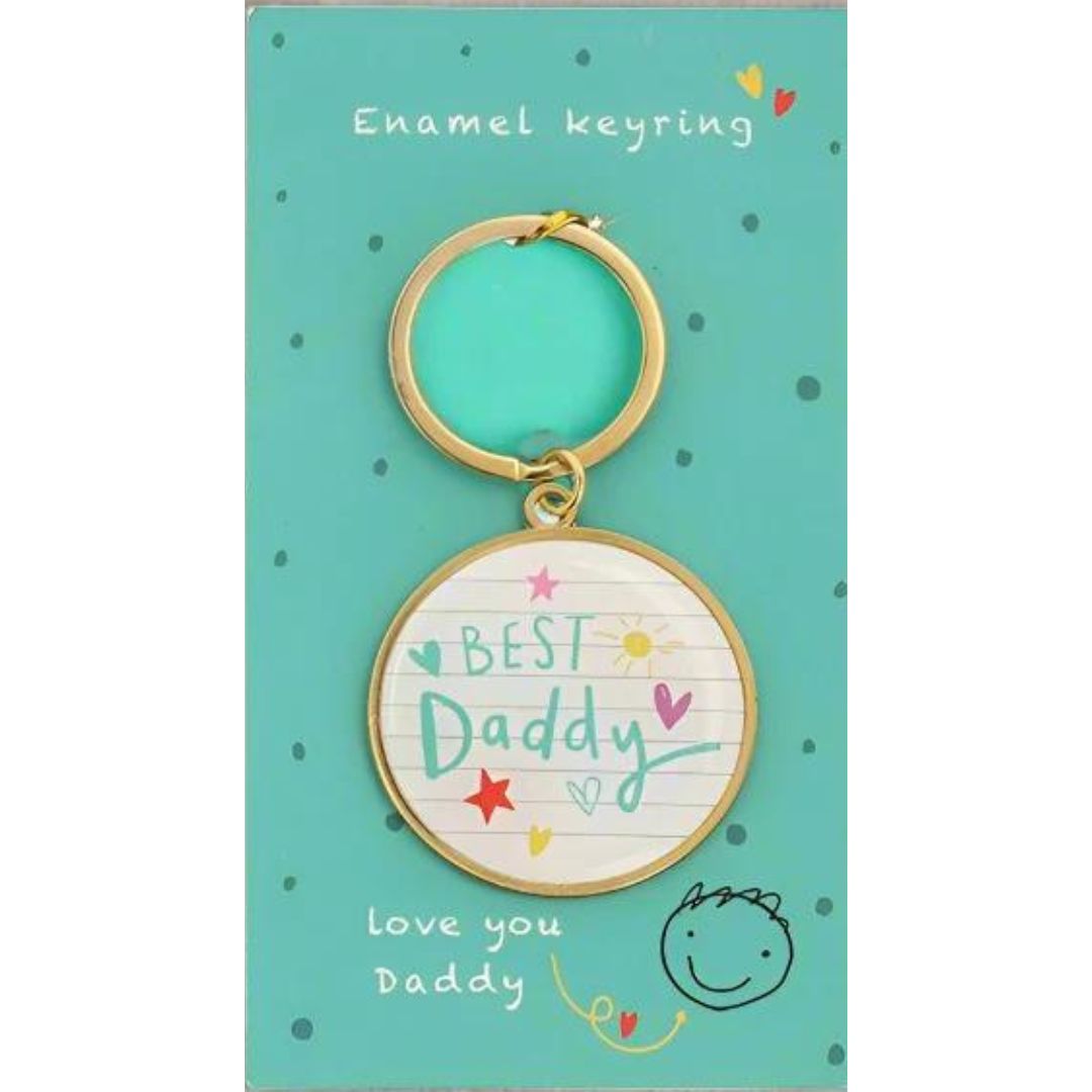 Enamel Keyring Best Daddy