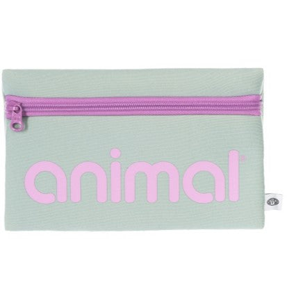 Animal Mavie Pencil Case Sage Green