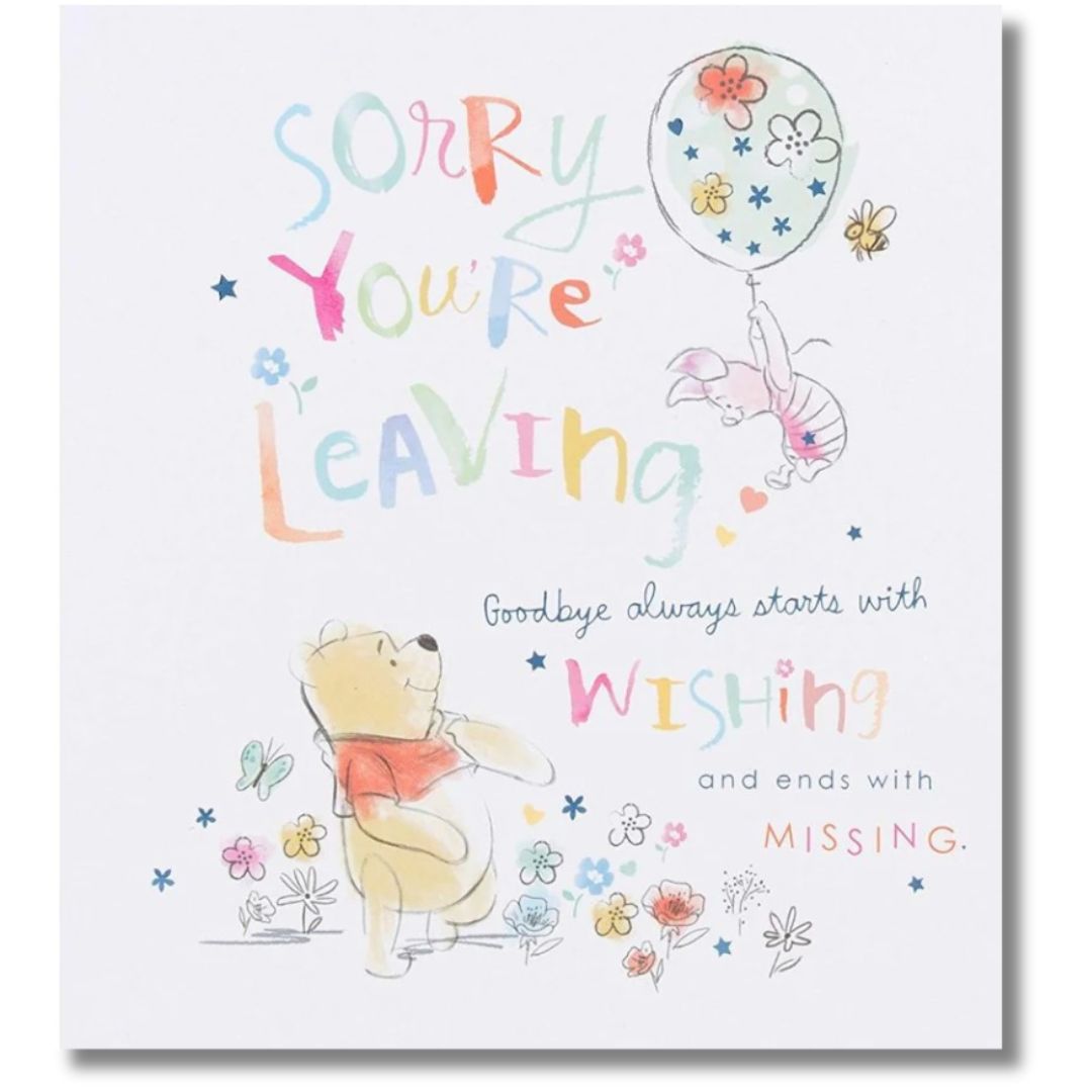 Hallmark Disney Sorry You're Leaving - Greeting Card