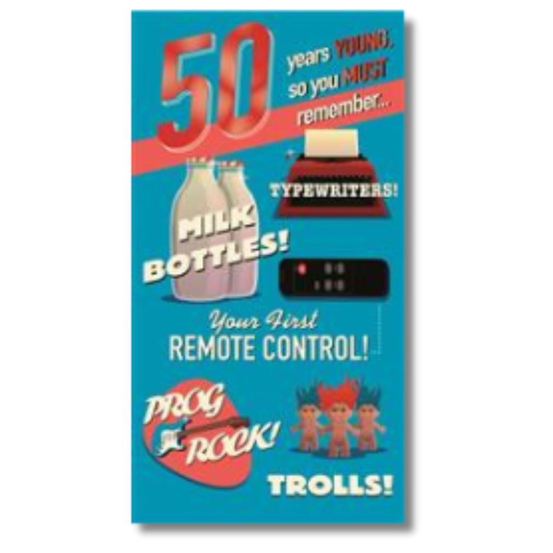 Hallmark 50 Birthday - Greeting Card