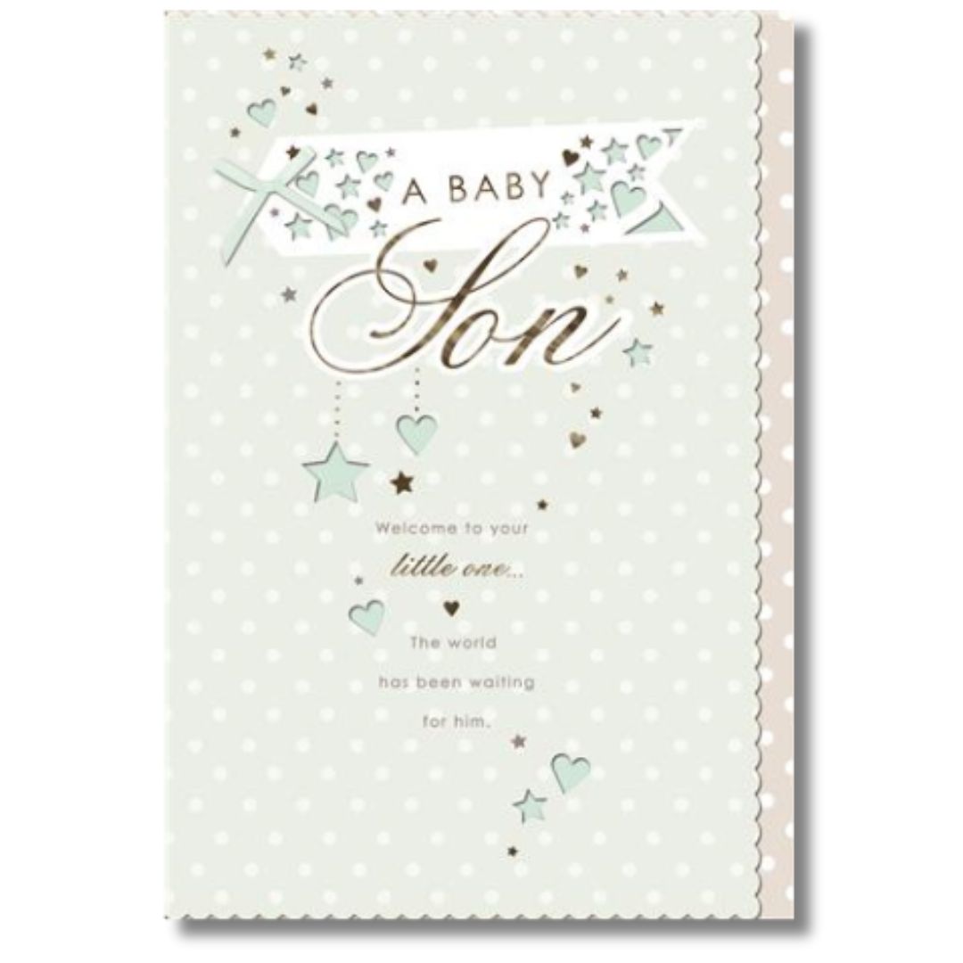 A Baby Son Greeting Card