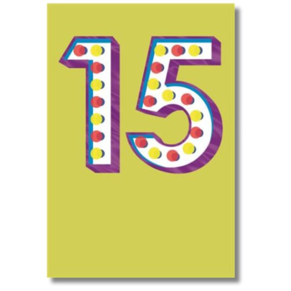 15th Birthday Card